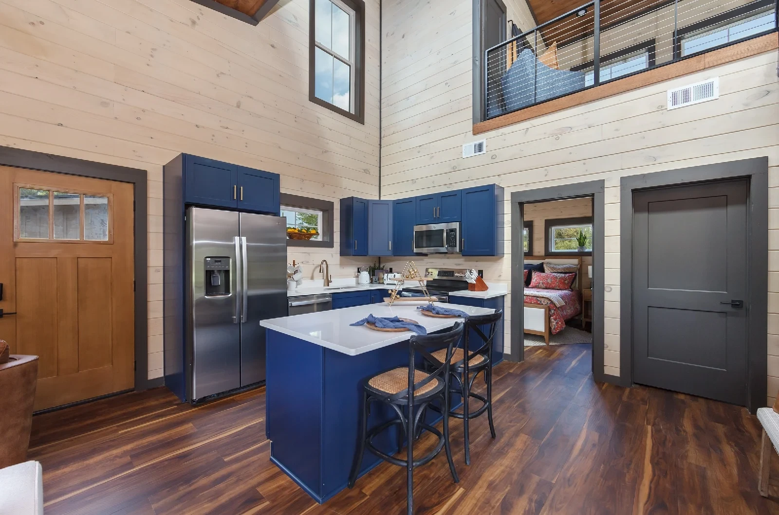 kitchen inside Goose Gap cabin