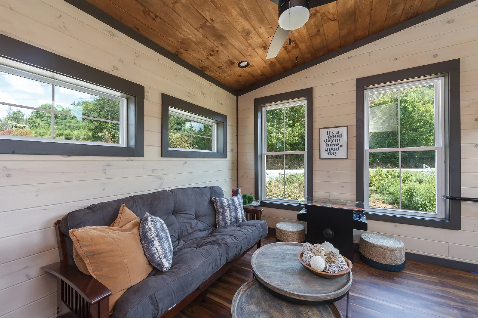 living room area in Goose Gap cabin