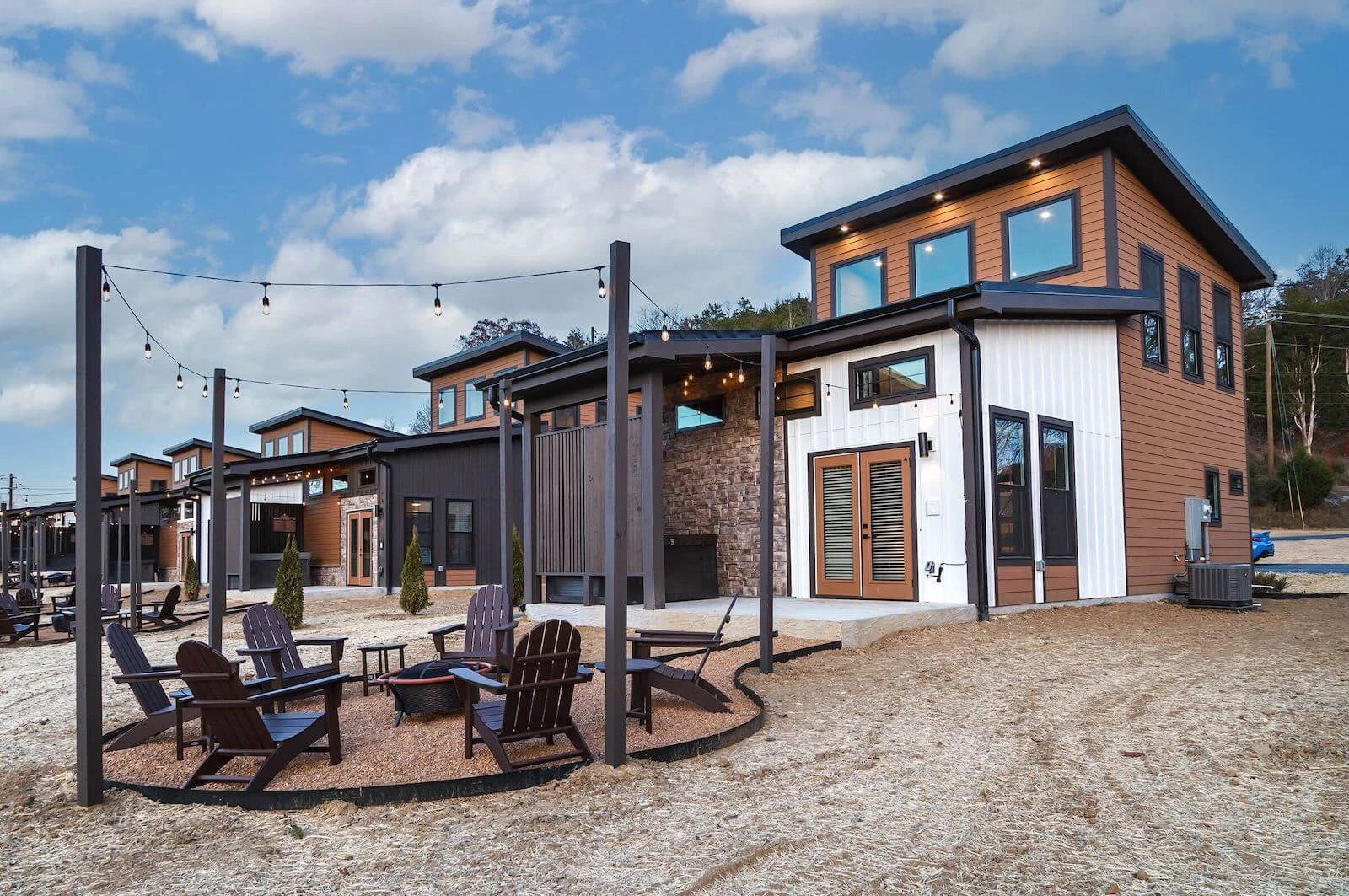 exterior of Smoky Mountain cabins
