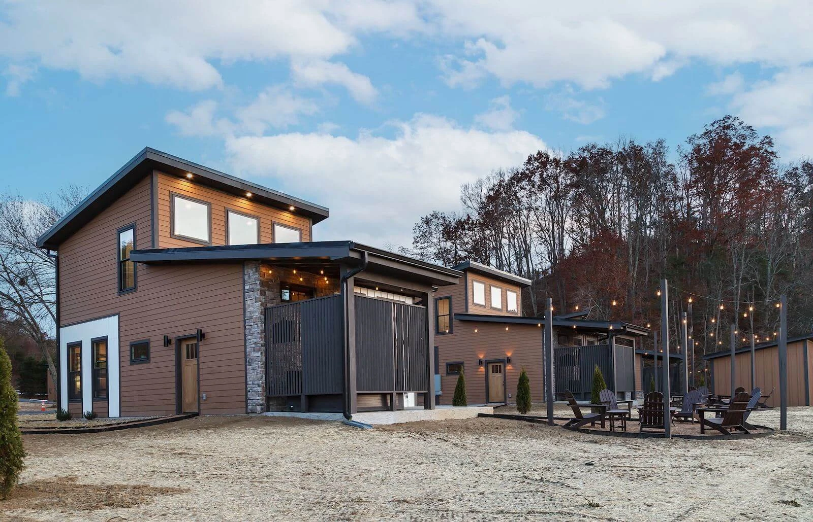 exterior of Goose Gap cabin